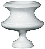 вазон пластиковый 30 см planter белый в Курске