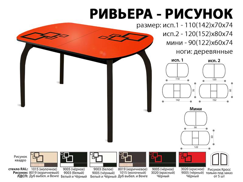 стол обеденный ривьера рисунок в Курске