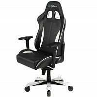 кресло геймерское dxracer king ks57 черно-белое в Курске