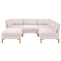 диван zara sectional угловой розовый в Курске