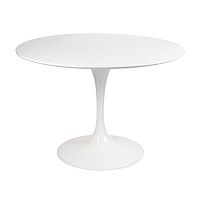 стол eero saarinen style tulip table mdf d100 глянцевый белый в Курске