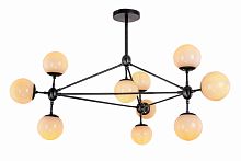 люстра modo 10 black+white черная, белые плафоны в Курске