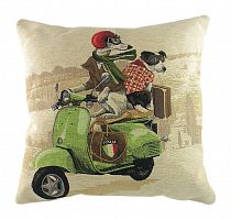 подушка с картинкой scooter dogs green в Курске