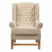 кресло мягкое с ушами french provincial armchair бежевое в Курске