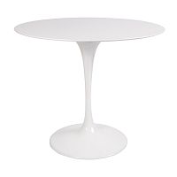 стол eero saarinen style tulip table mdf белый d90 глянцевый в Курске