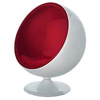 кресло-шар eero ball chair бело-красное в Курске