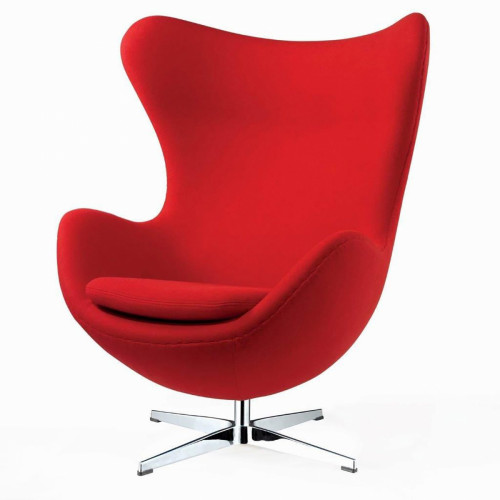 кресло egg chair кашемир красное в Курске