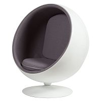 кресло eero ball chair серое в Курске