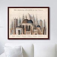 картина: comparative view of the principal buildings in the world, 1850г. в Курске
