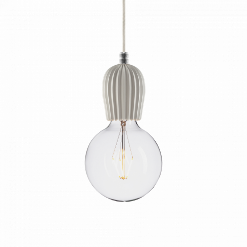 подвесной светильник beton rib white aluminum в Курске