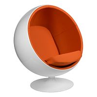 кресло eero aarnio style ball chair оранжевое в Курске