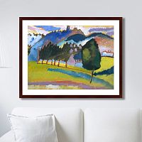 картина: landscape with rolling hills, 1910г. в Курске