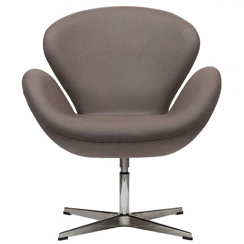 кресло swan chair серо-коричневая в Курске