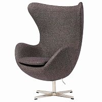 кресло egg chair серое в Курске