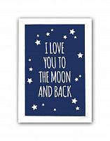 постер to the blue moon and back а4 в Курске
