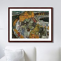 картина: crescent of houses ii (island_town), 1915г. в Курске