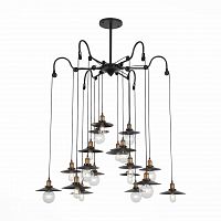 подвесная светодионая люстра st luce curiosita sl270.403.18 коричневая в Курске