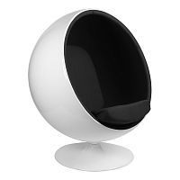 кресло eero aarnio style ball chair черное в Курске