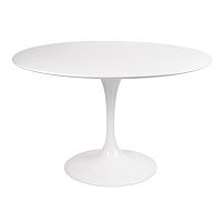 стол eero saarinen style tulip table mdf d110 глянцевый белый в Курске