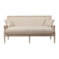 диван auguste salon bench with burlap прямой бежевый в Курске