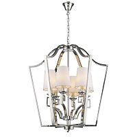 люстра presidential 6 от delight collection белая/никель в Курске