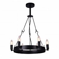 дизайнерская подвесная люстра arte lamp bastiglia a8811sp-6bk черная в Курске