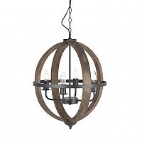 люстра на 4 рожка коричневого цвета в Курске