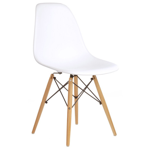 стул деревянный pc-015 белый (eames style) в Курске