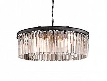 люстра prism black 50 черная, прозрачное стеко в Курске