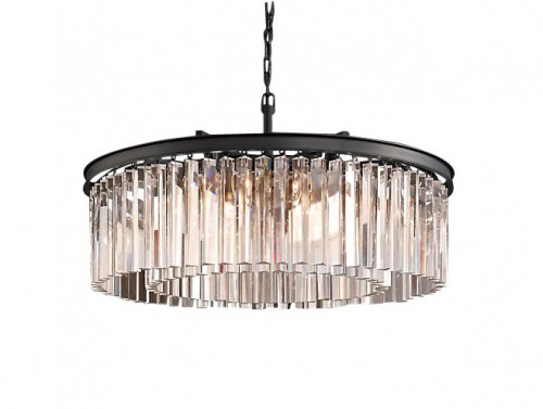 люстра prism black 50 черная, прозрачное стеко в Курске