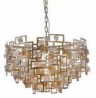 подвесная люстра crystal lux diego sp9 d600 gold в Курске