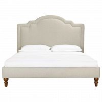 кровать двуспальная 160х200 бежевая cassis upholstered в Курске