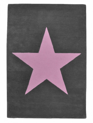 ковер wool star темно-серый-розовый в Курске