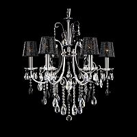 люстра md92721-6a от illuminati прозрачная/черная/ хром в Курске