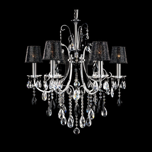 люстра md92721-6a от illuminati прозрачная/черная/ хром в Курске