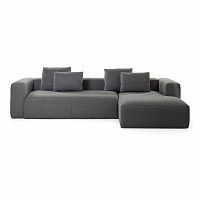диван blok sofa 3 правый угол темно-серый от la forma (ex julia grup) в Курске