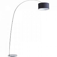 торшер gooseneck черный на хромированной ножке в Курске