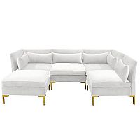 диван zara sectional угловой белый в Курске