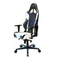 кресло геймерское dxracer racing черно-бело-синее в Курске