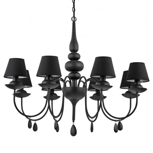 подвесная люстра ideal lux blanche sp8 nero в Курске