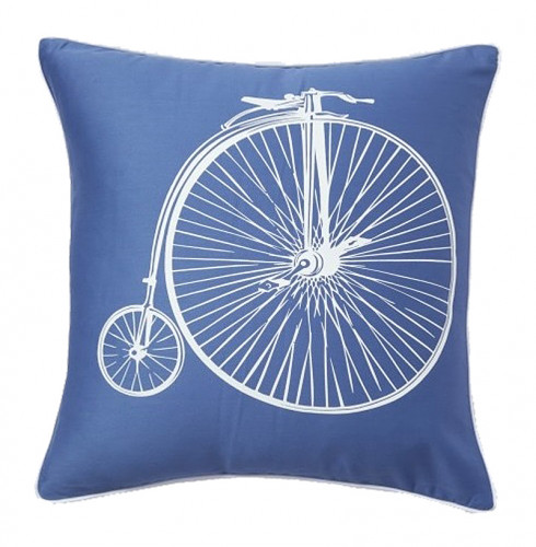 подушка с ретро-велосипедом retro bicycle blue в Курске