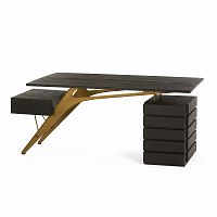 дизайнерский письменный стол деревянный черный bullard black в Курске