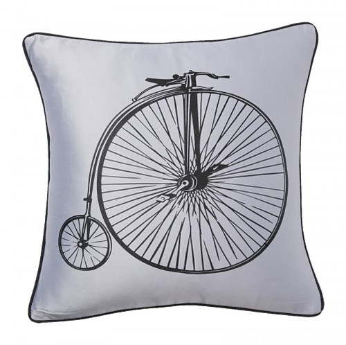 подушка с ретро-велосипедом retro bicycle grey в Курске