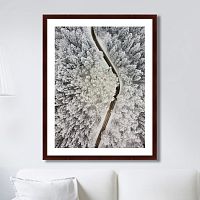 картина: winter road view в Курске