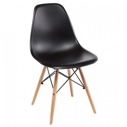 стул деревянный eames pc-015 black в Курске