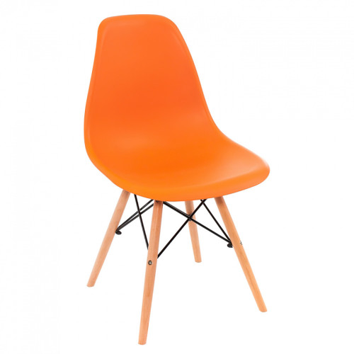 стул деревянный eames pc-015 оранжевый в Курске