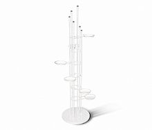 подставка для цветов spiral бело-серая в Курске