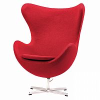 кресло egg chair красное в Курске