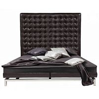 кровать двуспальная 180х200 коричневая из экокожи boss bed в Курске