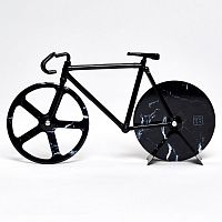 нож для пиццы из нержавеющей стали the fixie, черный мрамор в Курске